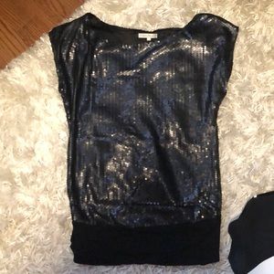 Costa Blanca matte sequin top